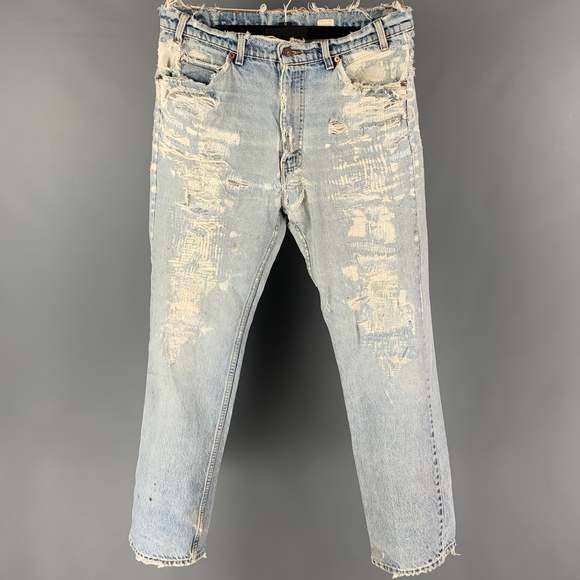 LEVI STRAUSS Other - Vintage LEVI STRAUSS 517 Blue Light Blue Distressed Cotton Jeans